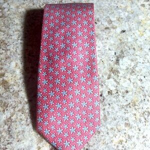 Vineyard Vines Pink Starfish Silk Tie – Handmade USA – NWT